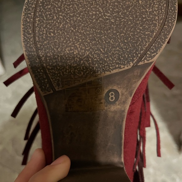 ❤️Red tassel shoes - Picture 2 of 5